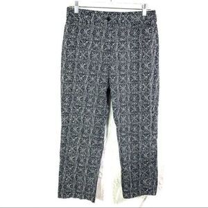 Jones New York signature black white trousers pant